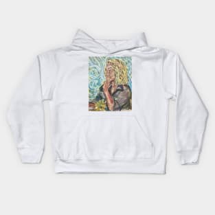 Vincent Van Gogh Inspired Portrait Kids Hoodie